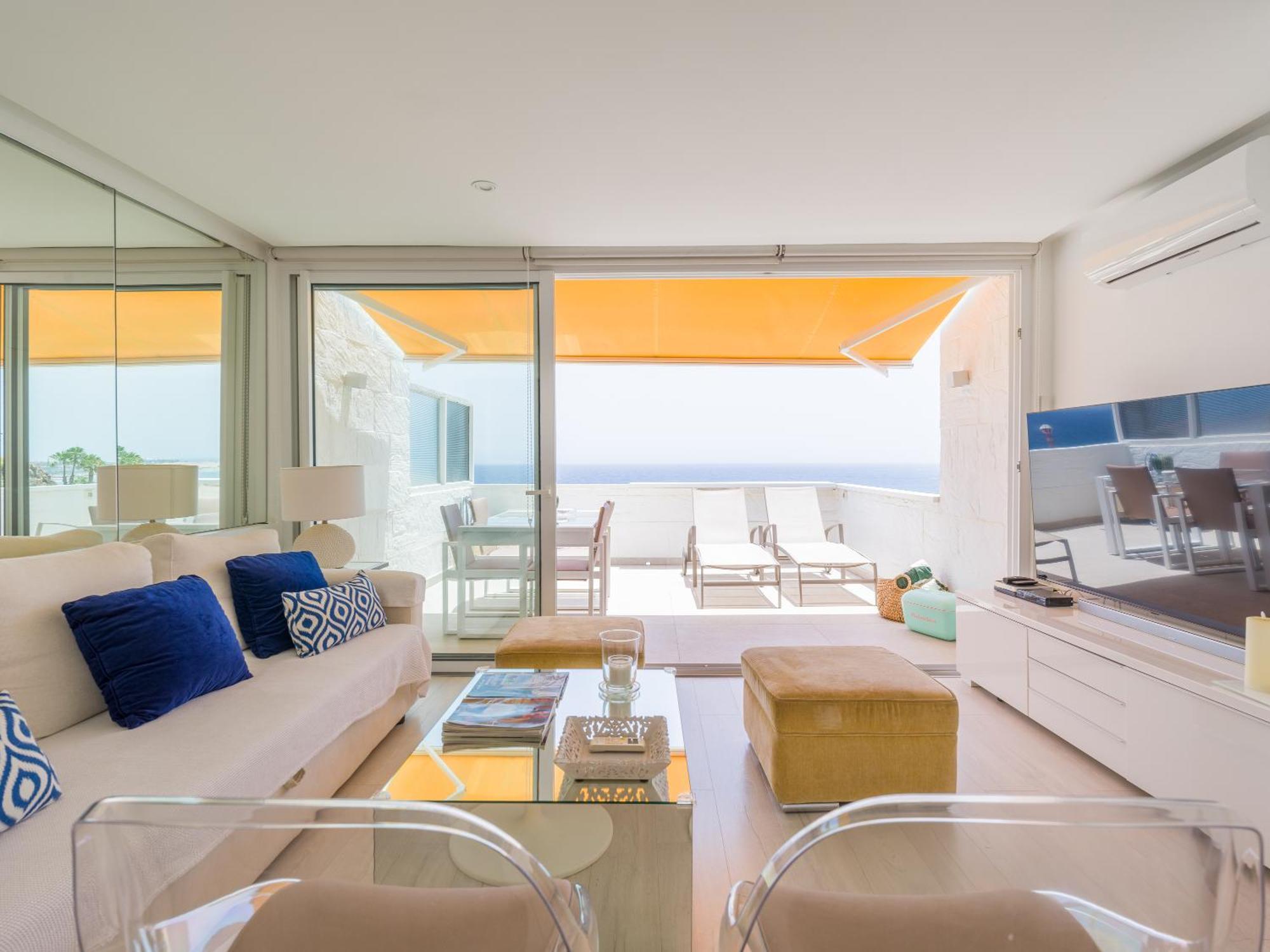 My Sea View Holiday Apartment มาสปาโลมาส ภายนอก รูปภาพ