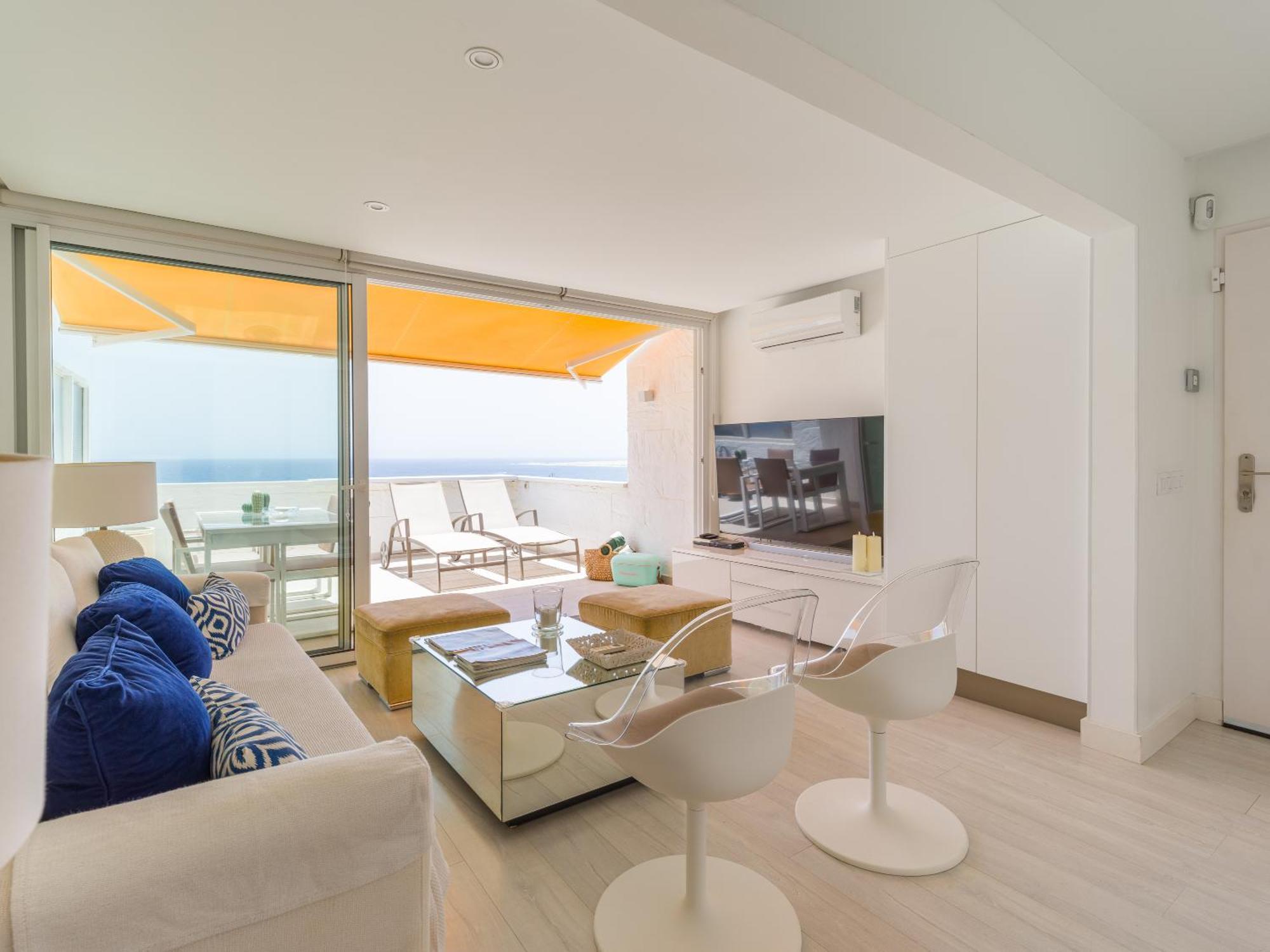 My Sea View Holiday Apartment มาสปาโลมาส ภายนอก รูปภาพ