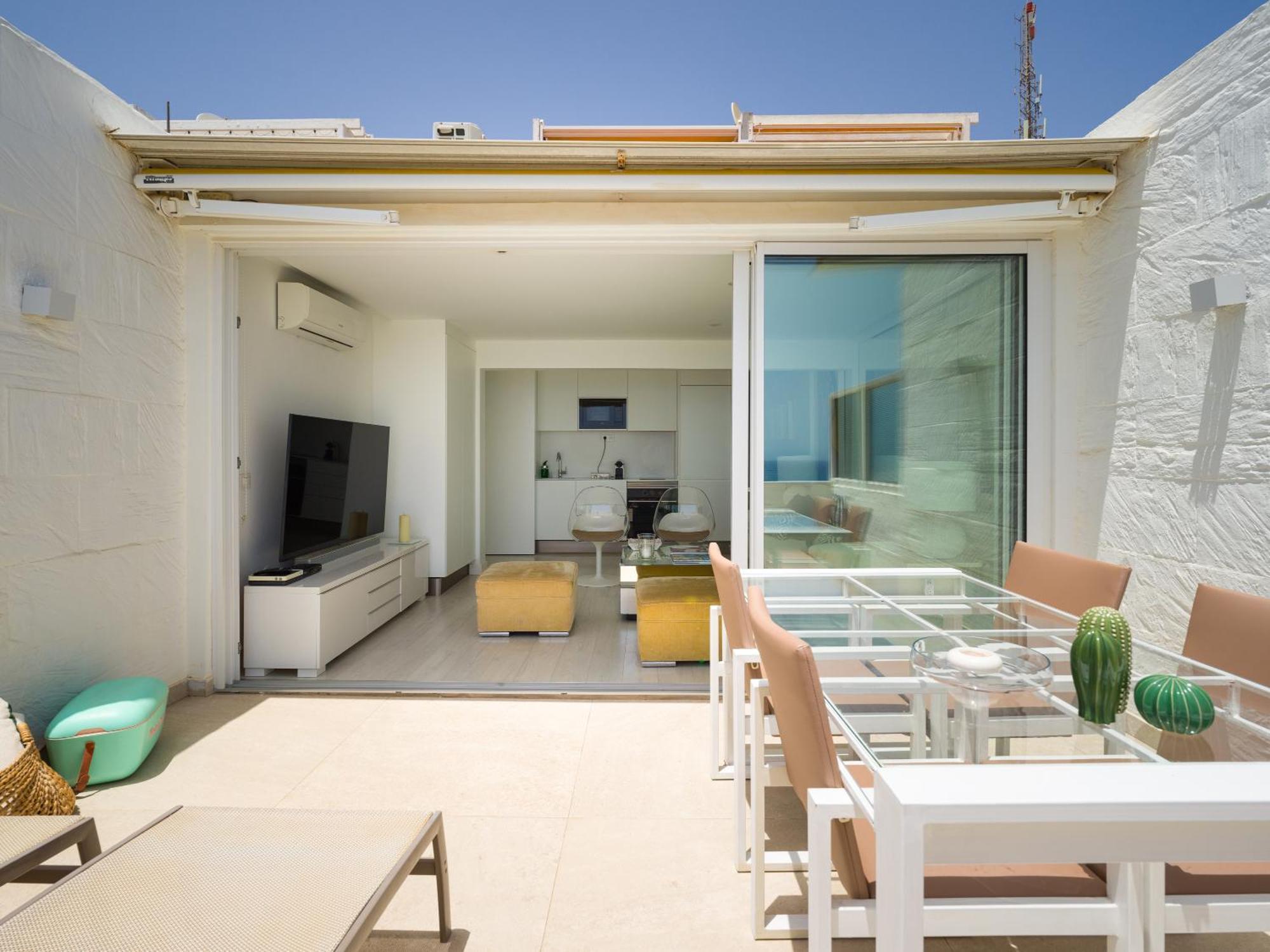 My Sea View Holiday Apartment มาสปาโลมาส ภายนอก รูปภาพ